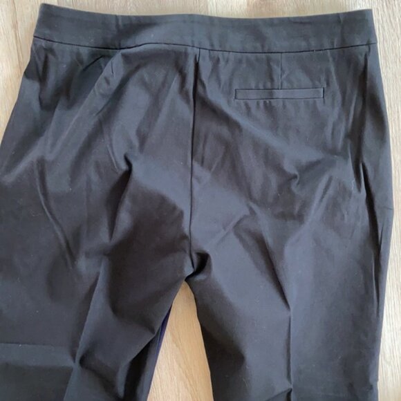 EILEEN FISHER Black Blue Slim Ankle Pants SIZE Large NWT $158 Organic Cotton - Picture 4 of 5